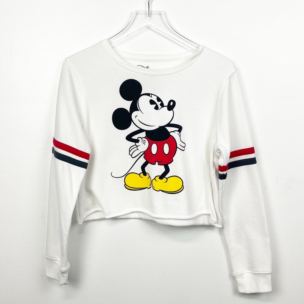 Disney Mickey Mouse cropped sweater, L